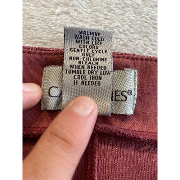 Catherines Shirt Women's 0X  14/16W Blouse Cold Shoulder Top Pink Metal - Picture 4 of 9